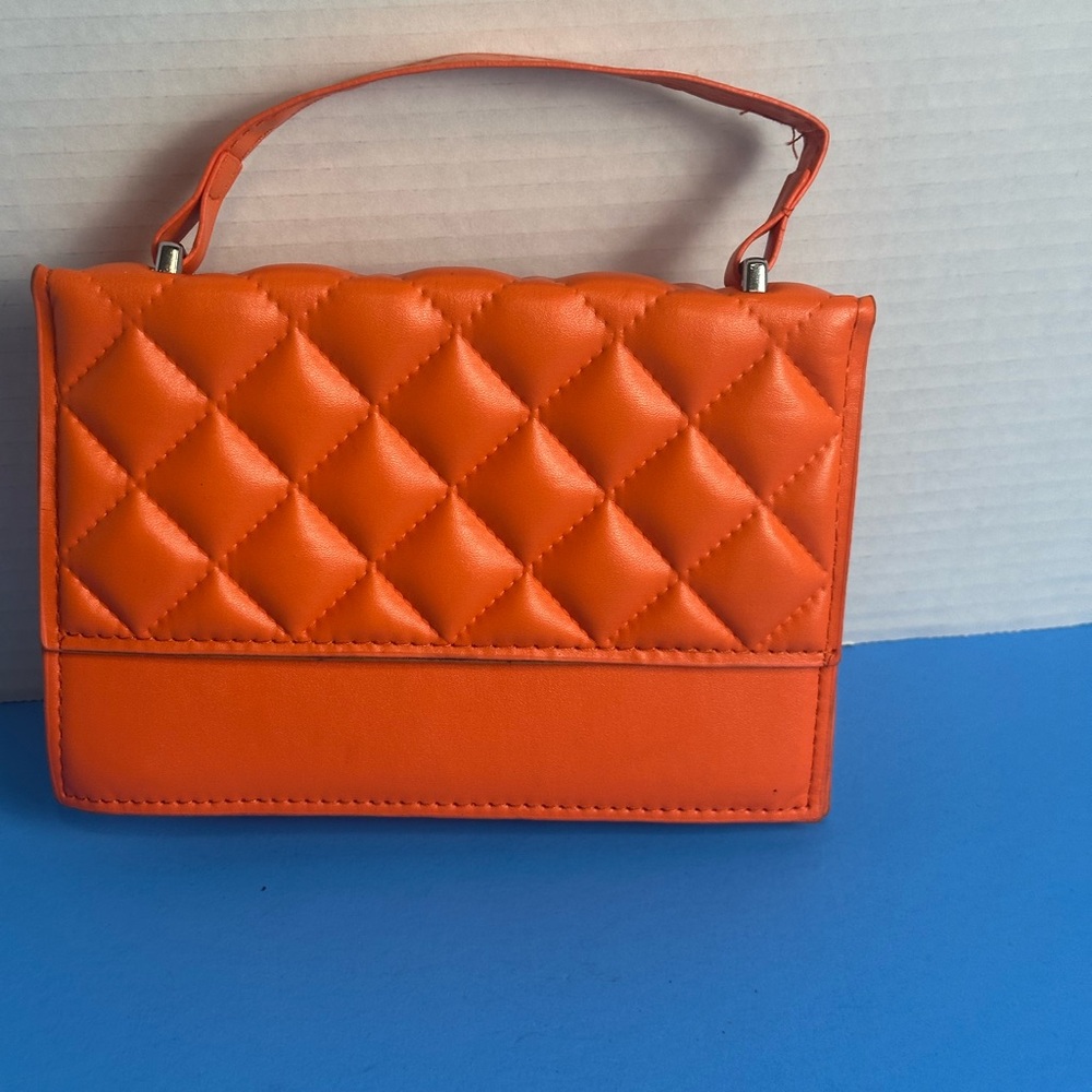 Crossbody bags Orange Quilted Handbag